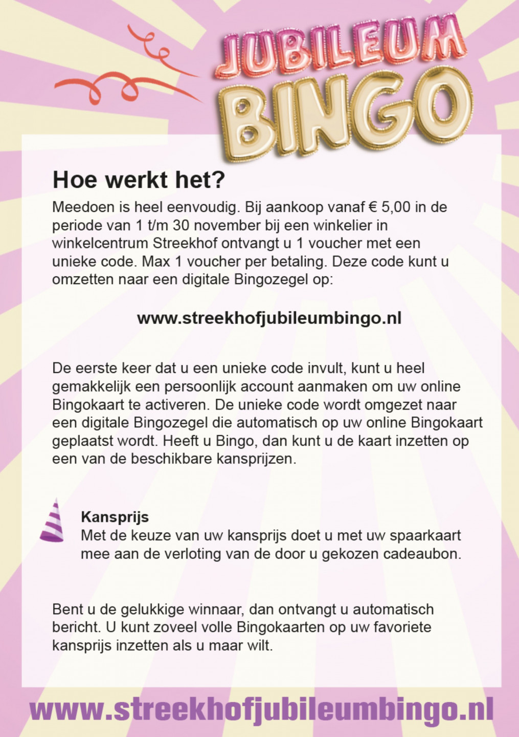 Leuke bingo boodschappen acties 